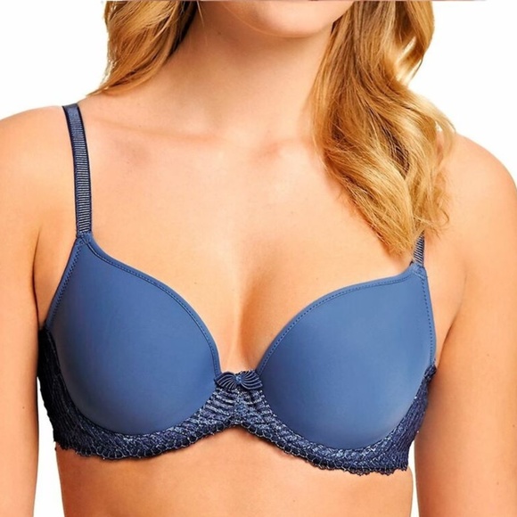 Wacoal Other - Wacoal Periwinkle Blue La Femme Contour Underwire Bra Size 34DDD